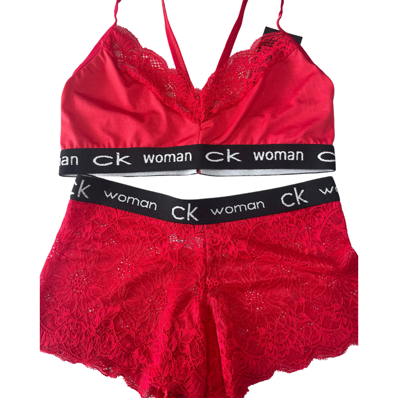 CONJUNTO LINGERIE CALVIN KLEIN SHORTS