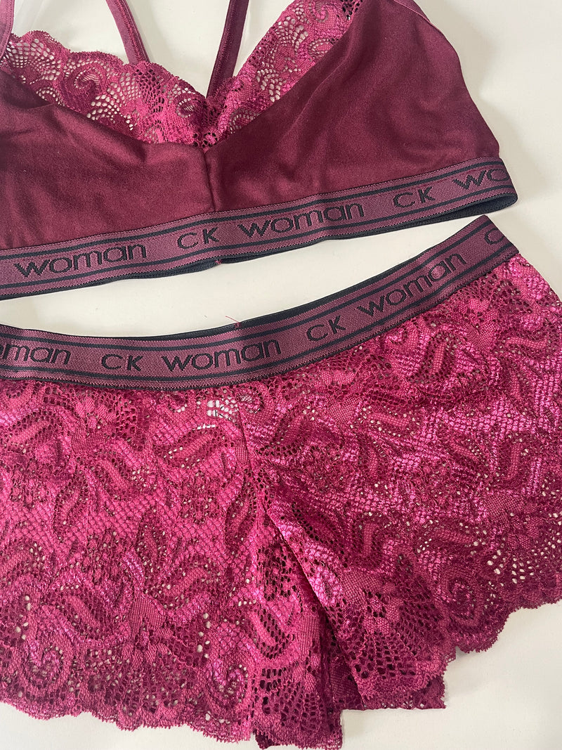 CONJUNTO LINGERIE CALVIN KLEIN SHORTS